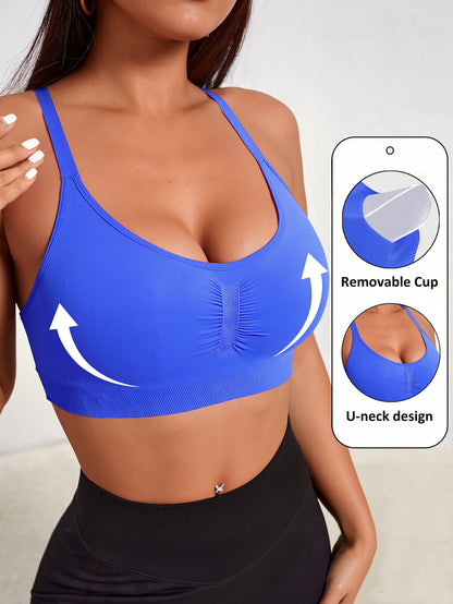 Women's Supportive Sports Bra Top for Fitness and Yoga