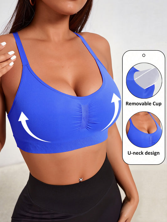 Women's Supportive Sports Bra Top for Fitness and Yoga