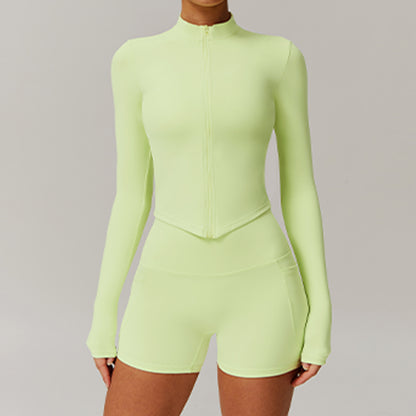 Womens Quick-Dry Fitness Zip-Up Jacket